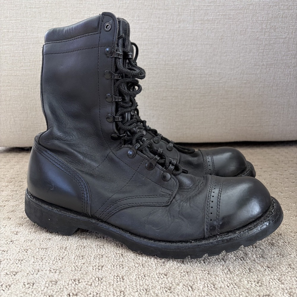 Vintage‎ CORCORAN Military Jump Boots Men 11 D Paratrooper Black Lace Combat USA